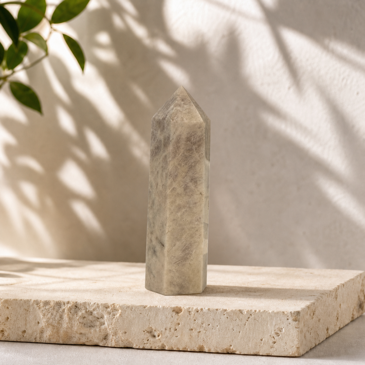 Blue Flash Moonstone crystal tower MC, exact piece