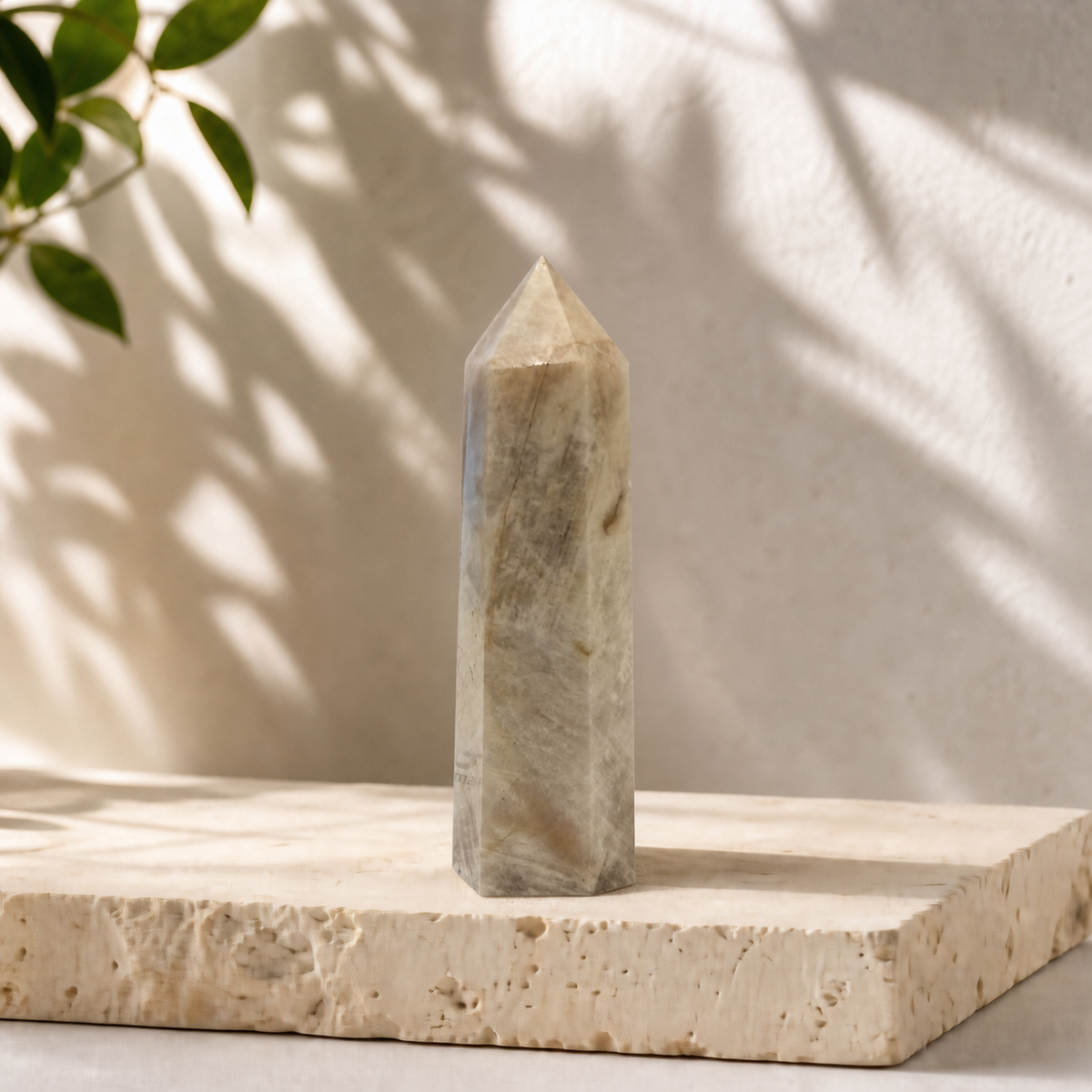 Blue Flash Moonstone crystal tower MH, exact piece