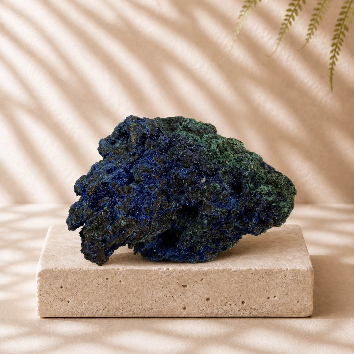 Azurite and Malachite mineral specimen D — 458 g exact piece