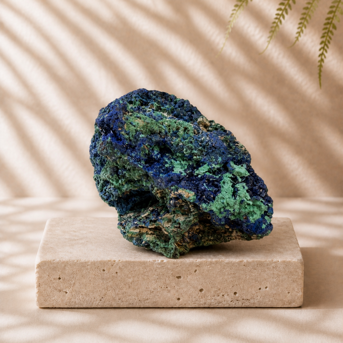 Azurite and Malachite mineral specimen E — 535 g exact piece